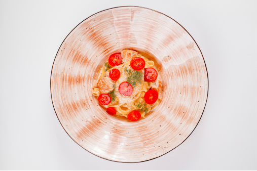 Фетучини с сёмгой Фетучини с сёмгой